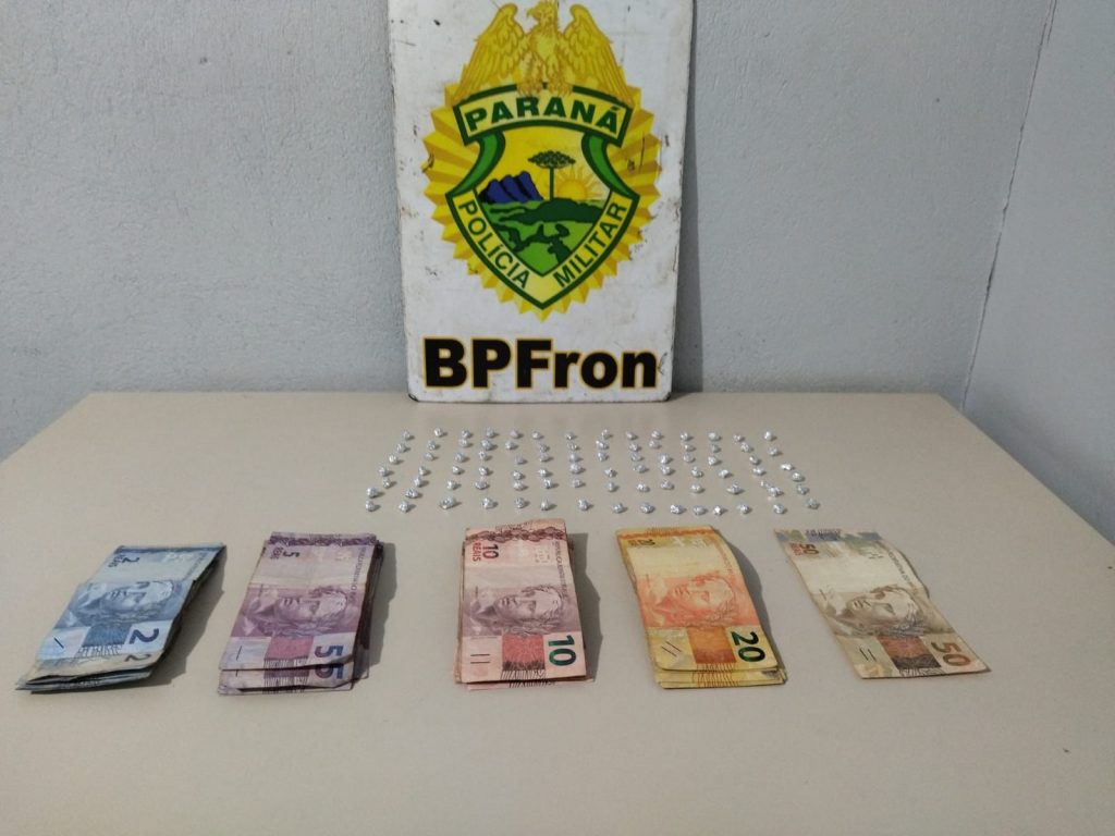 BPFron prende homem com 88 pedras de crack em Santa Izabel do Oeste