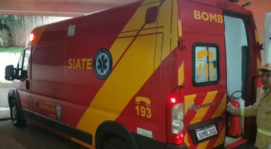 Homem que afirmou ter sido atropelado é socorrido pelo Siate
