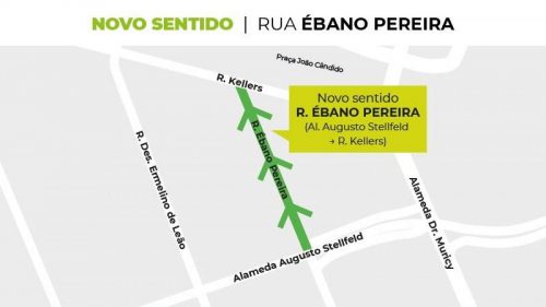 Curitiba – Trecho da Rua Ébano Pereira terá sentido único a partir desta sexta-feira Imagem referente a Curitiba – Trecho da Rua Ébano Pereira terá sentido único a partir desta sexta-feira