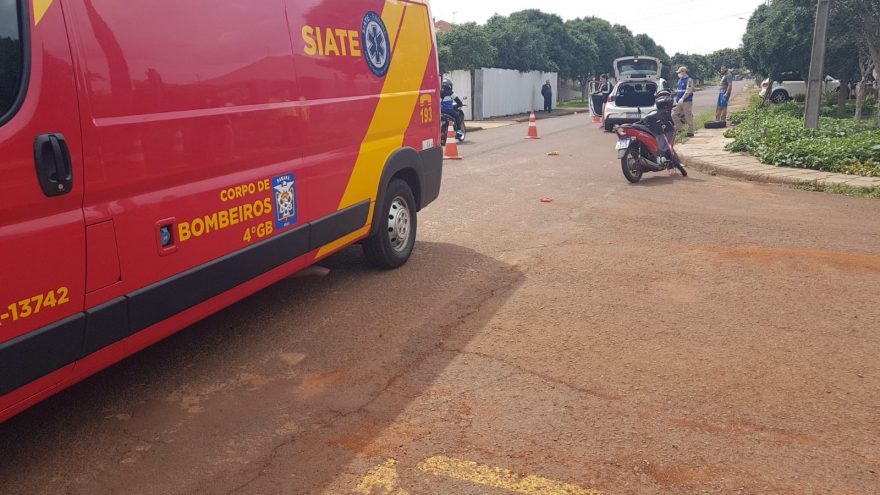 Motociclista fica ferida após acidente de trânsito no Alto Alegre