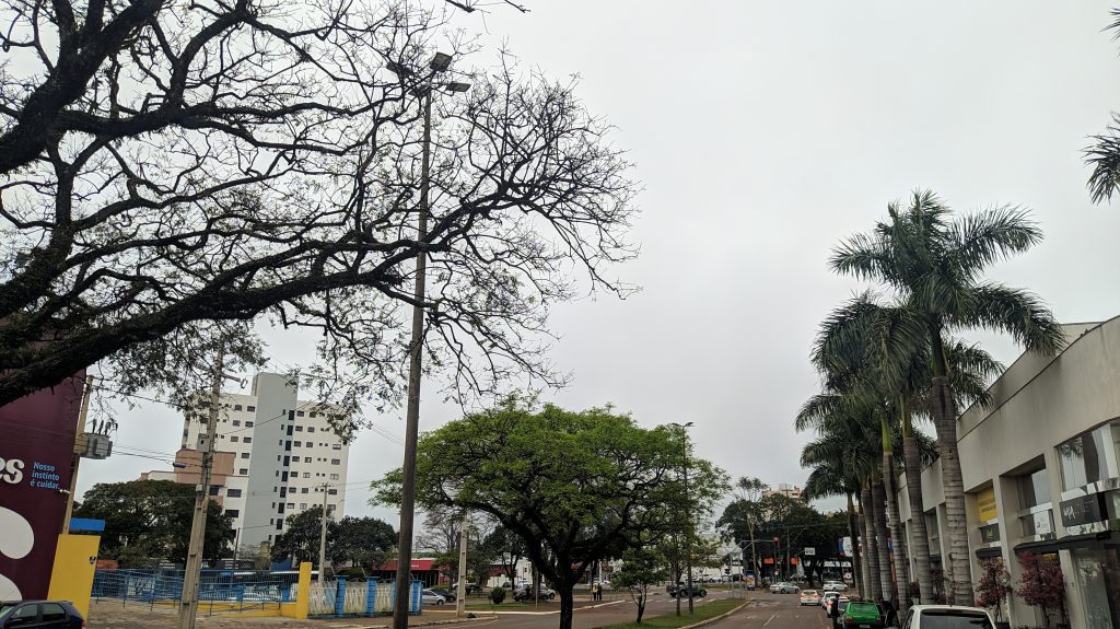 Domingo deve ser instável e com temperaturas agradáveis em Cascavel