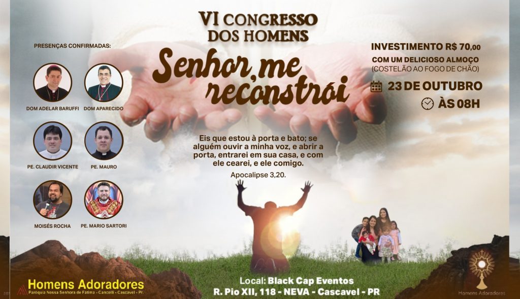 6º Congresso dos Homens acontece em Cascavel este fim de semana