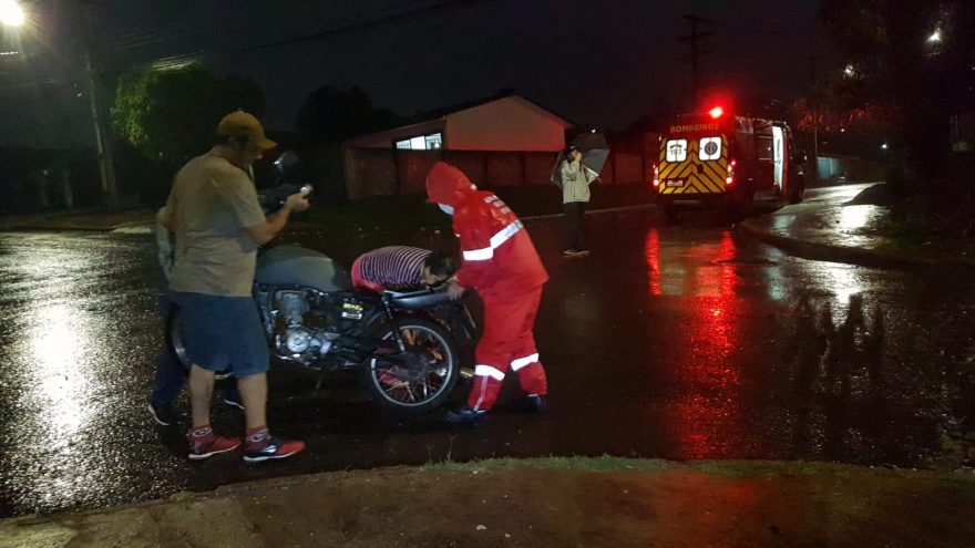 Motociclista fica ferido em colisão no Bairro Brasília