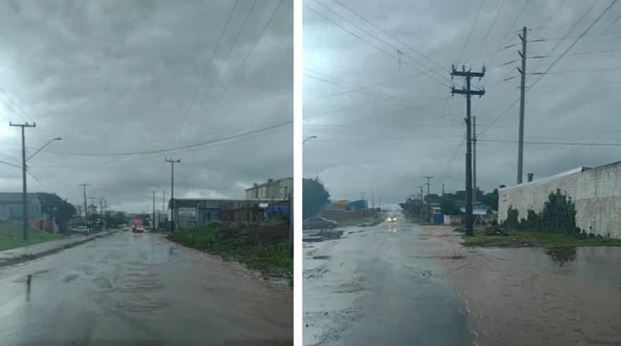 Internautas reclamam do alagamento da Avenida Piquiri