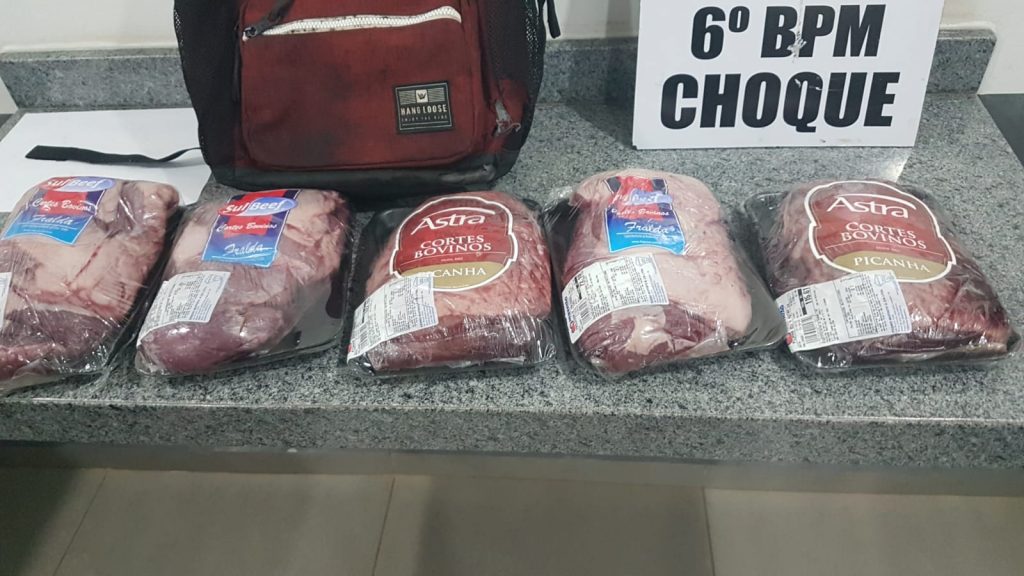 Cancela o churrasco; jovem é detido após tentar furtar picanha