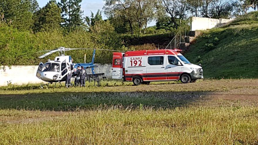 Idosa de 93 anos com cardiopatia é transferida de Terra Roxa a Cascavel de helicóptero