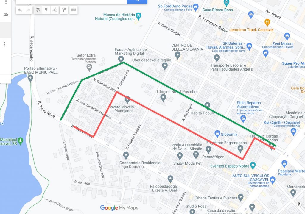 Linha Maranhão/Santa Catarina do transporte coletivo tem itinerário desviado por obras na Olindo Periolo