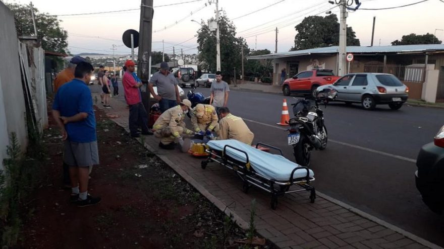 Motociclistas se envolvem em colisão no Brasmadeira