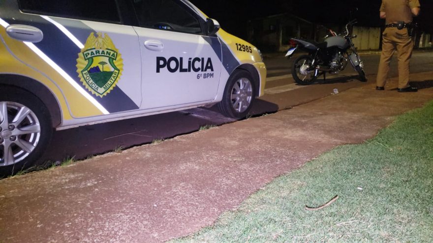 Motocicleta com escape ‘barulhento’ é abordada pela PM