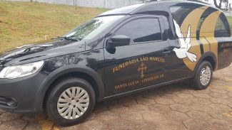 Funerária de Lindoeste chega ao IML de Cascavel para recolher corpo de Fabio Batista da Silva 