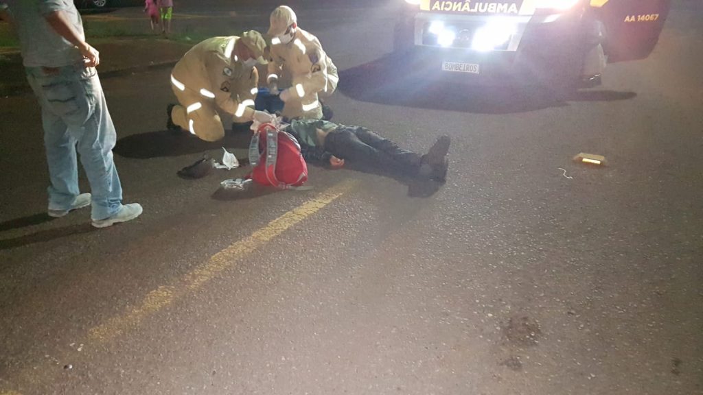Médico do Siate é acionado para atender homem após acidente de trânsito