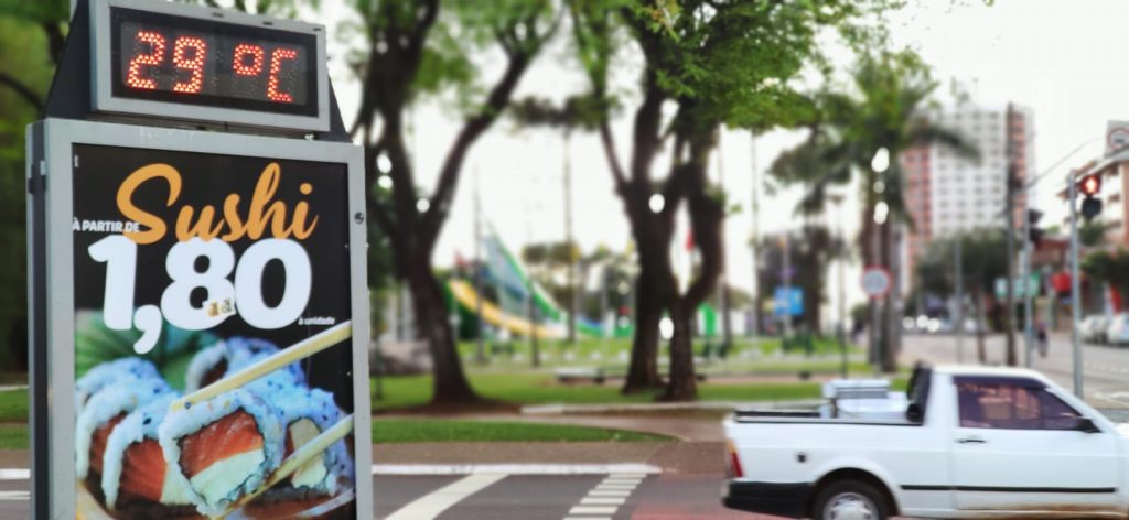 Saudades do calor? Temperatura chega a 29º em Cascavel