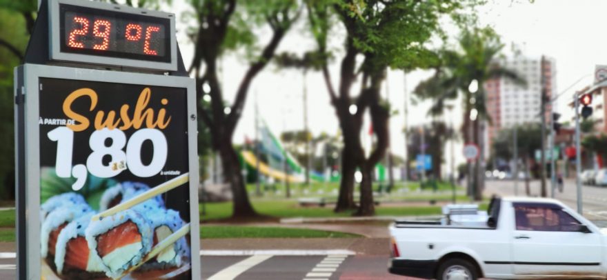 Saudades do calor? Temperatura chega a 29º em Cascavel