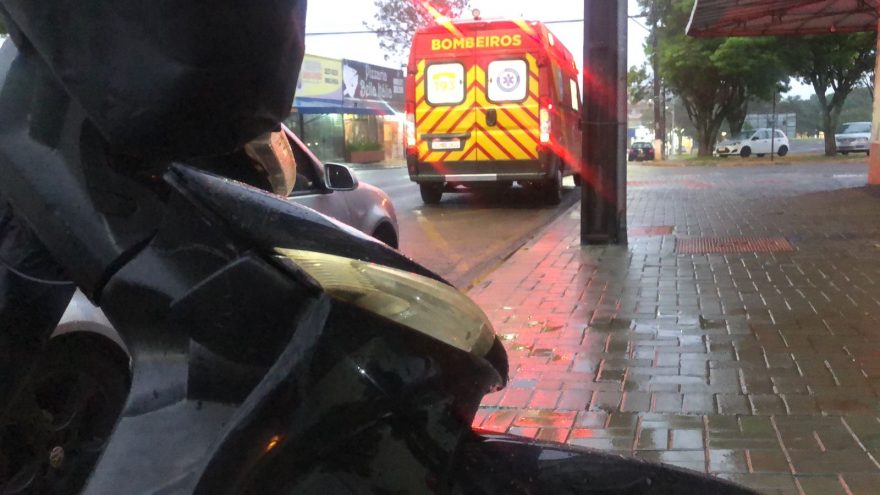 Motociclista fica ferido em acidente de trânsito no Bairro São Cristóvão