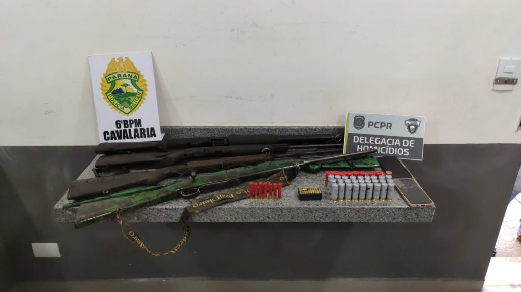 Ação da DH com a Cavalaria em Sede Alvorada resulta em dois presos e armas apreendidas