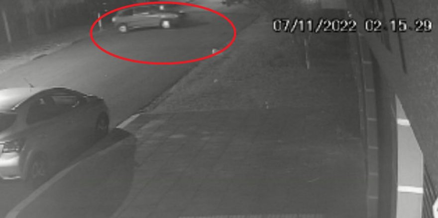 Câmera registra furto de automóvel Gol de cor vermelha e placas LZG-3I78 no Bairro Coqueiral
