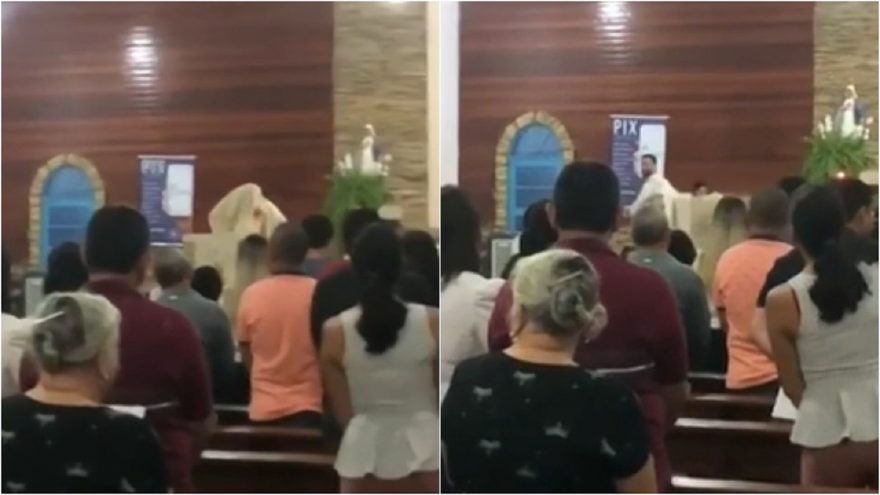 Vídeo: Padre tira batina e abandona Missa após briga com eleitores de Lula