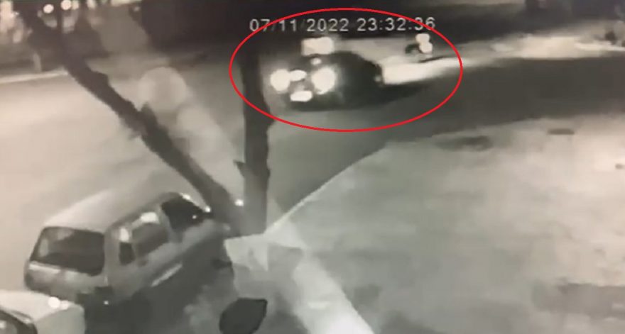 Câmera registra acidente de trânsito no Bairro São Cristóvão