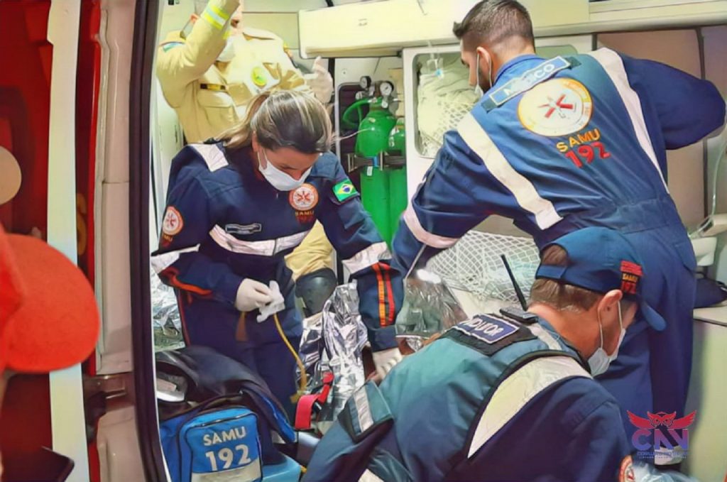 Suspeito de furtar fiação sofre choque elétrico e fica gravemente ferido em Sarandi