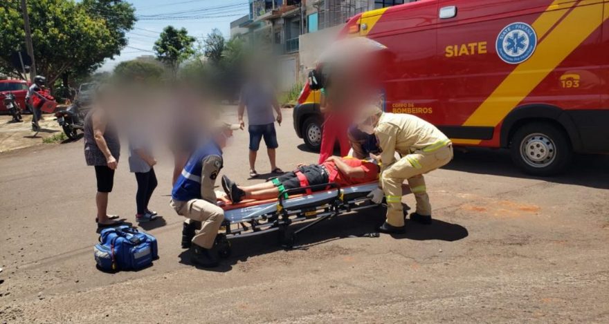 Motociclista fica ferido após acidente de trânsito no Bairro Canadá