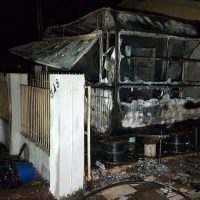 Imagem referente a Trailer é consumido por incêndio na Vila Tolentino