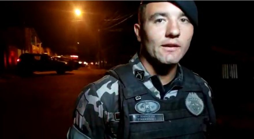 “Um dos disparos veio a acertar de raspão o policial”, relata tenente do BPRone