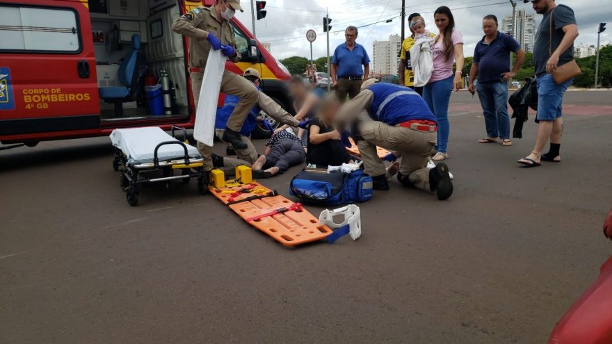 Motociclistas ficam feridas após acidente de trânsito no Bairro São Cristóvão