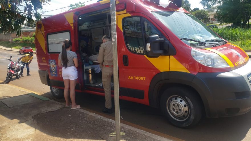 Motociclista fica ferido após colisão com Celta no Bairro Brasília