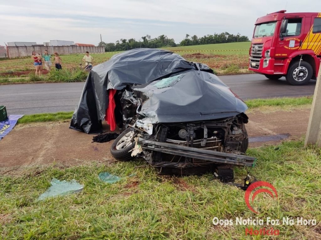 Homem morre em gravíssimo acidente de trânsito na BR-277, em Foz do Iguaçu
