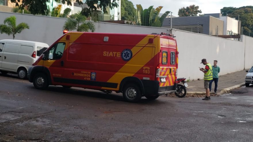 Motociclista fica ferido em acidente de trânsito no Parque São Paulo