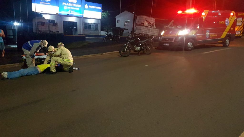 Siate socorre vítima de acidente às margens da BR-277, no Trevo Cataratas