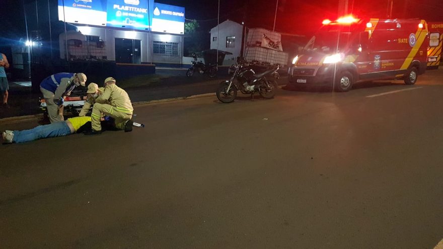 Siate socorre vítima de acidente às margens da BR-277, no Trevo Cataratas