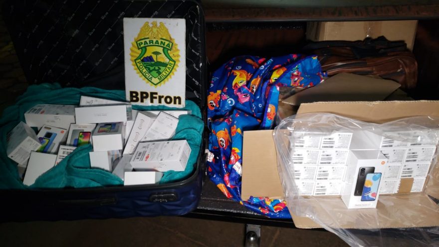 BPFron apreende eletrônicos contrabandeados durante fiscalização na rodoviária