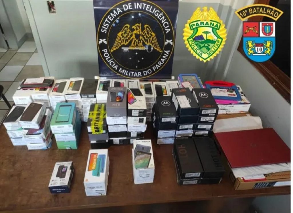 Celulares e notebooks furtados em Cândido de Abreu são encontrados em Apucarana