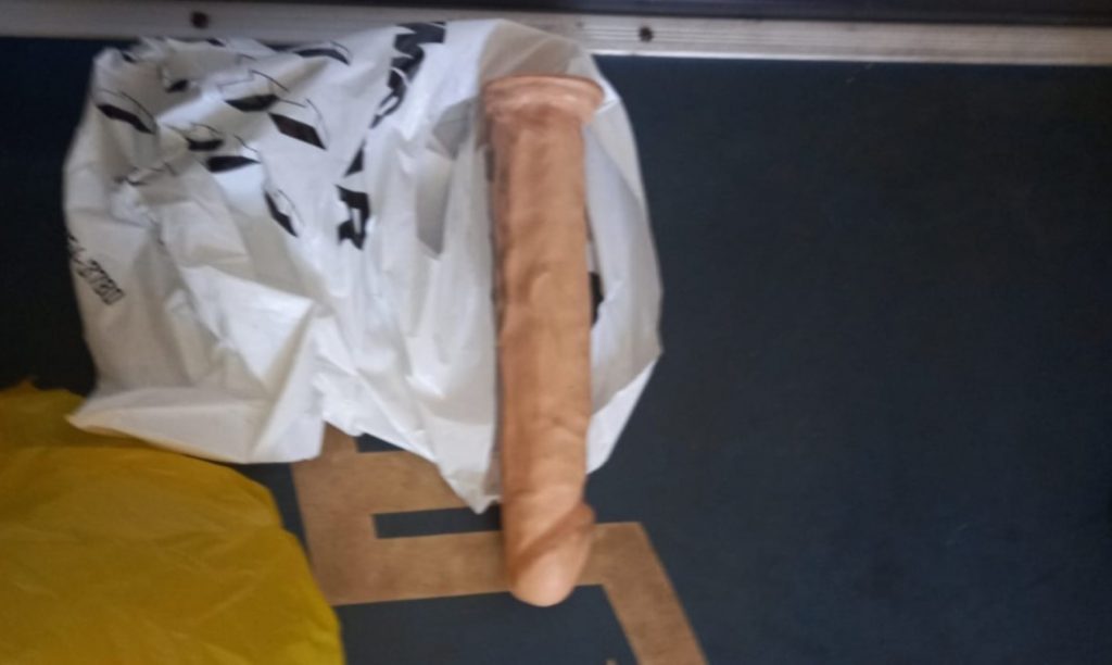 Conhece o dono? Pênis de borracha é esquecido em ônibus, segundo internauta