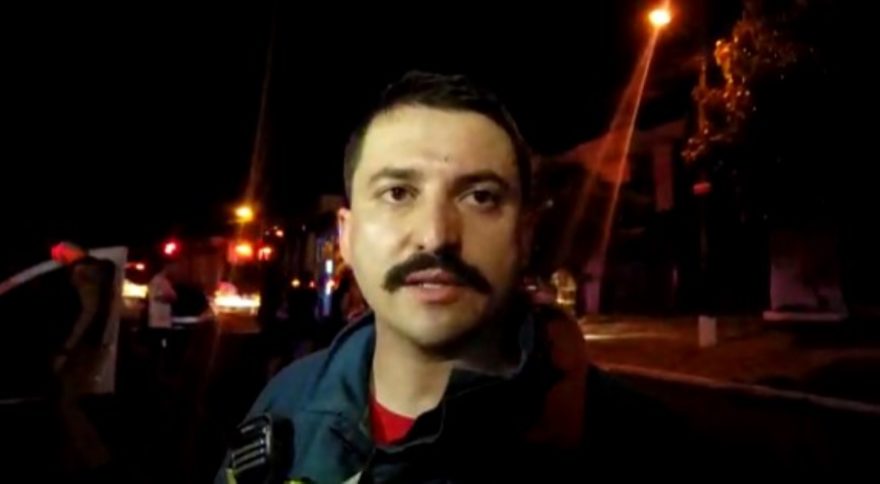 Tenente Lucas Delai relata que cigarro em cima da cama pode ter ocasionado o incêndio segundo moradores