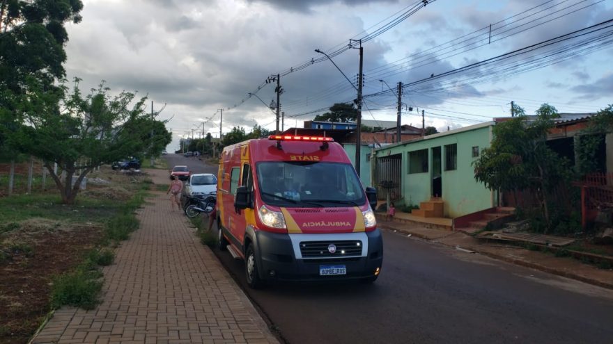 Vítima de agressão é socorrida pelo Corpo de Bombeiros