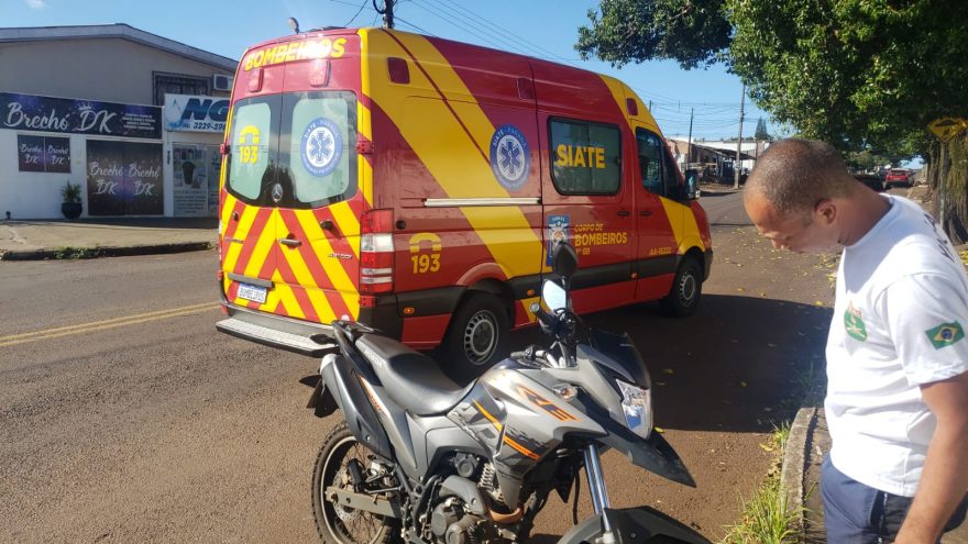 Motociclista fica ferido em acidente de trânsito no São Cristóvão