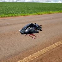 Imagem referente a Ciclista morre em grave acidente na rodovia PR-486, em Cascavel