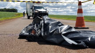 Ciclista que morreu na PR-486 é identificado como Divan Luiz Brancalhão