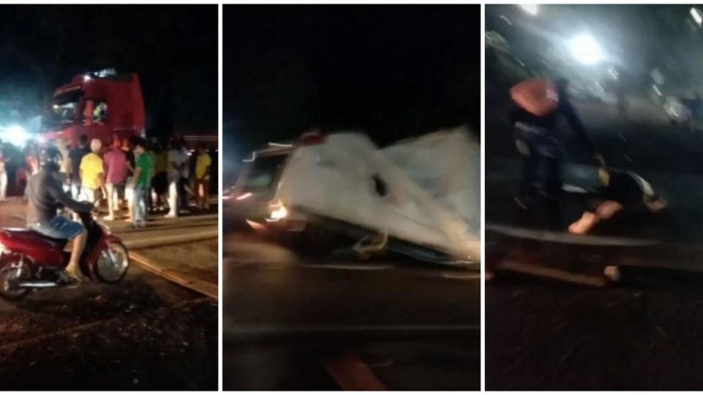 Vídeo: Atacado, caminhoneiro atropela manifestantes em bloqueio em RO; pessoa teria morrido