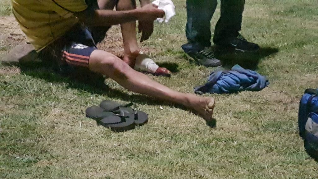 Homem sofre corte no pé e Siate é acionado para atender