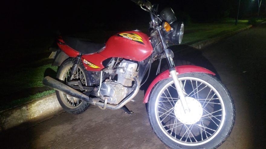 Guarda Civil Patrimonial recupera motocicleta furtada