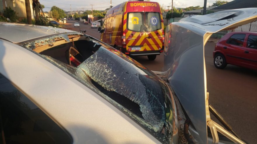 Motociclista fica ferido em acidente de trânsito no Bairro Brasília