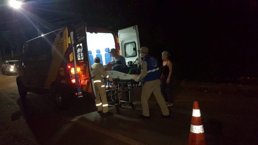 Motociclista fica ferido após acidente de trânsito no Bairro Santa Cruz