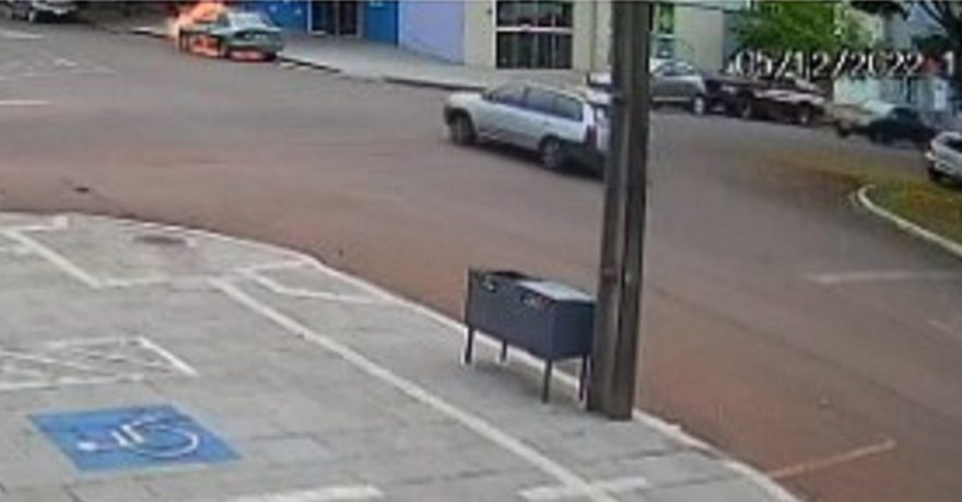 Veja o momento em que Escort pegou fogo no São Cristóvão