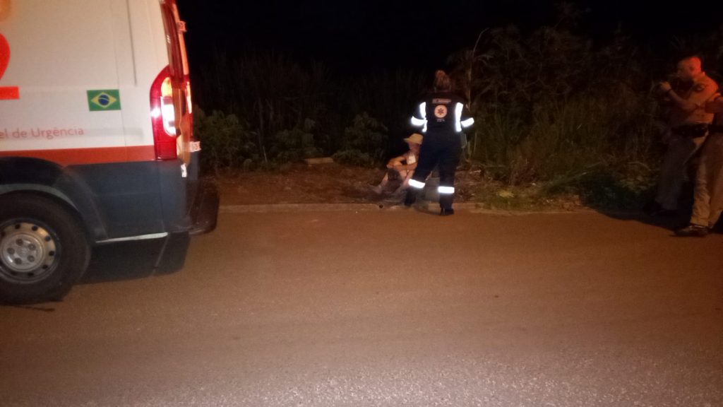 Homem é atendido por PM e Samu no Santos Dumont