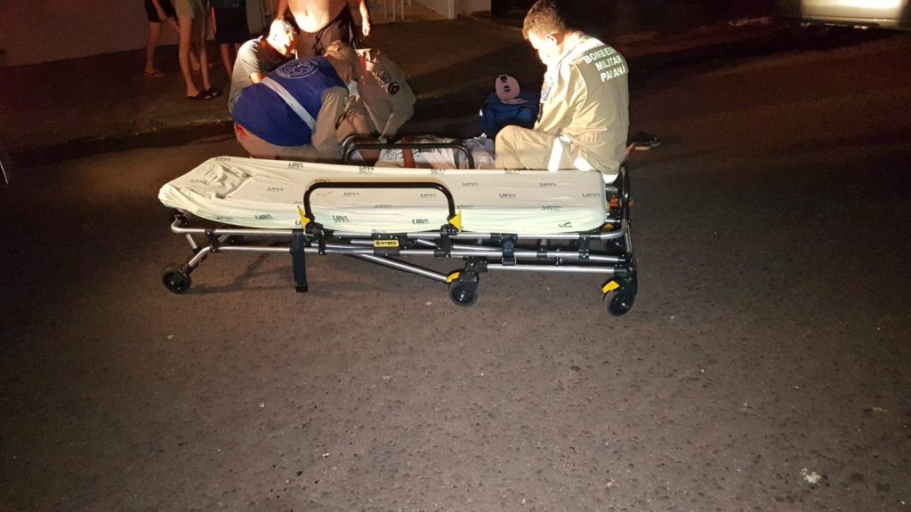Homem é socorrido ao sofrer queda no Bairro Brasília