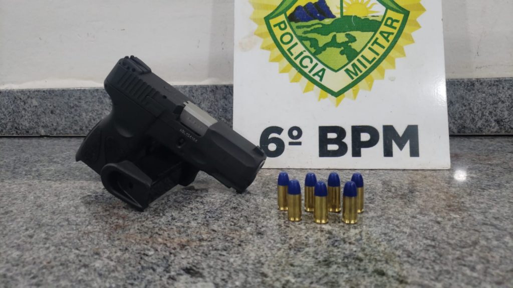 Homem é detido com pistola 9mm e munições, no Bairro Periolo