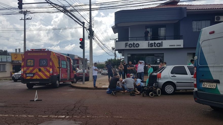 Cadeirante é atropelada no Coqueiral